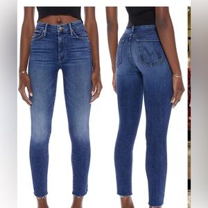 Mother High Waisted Rail Ankle Fray